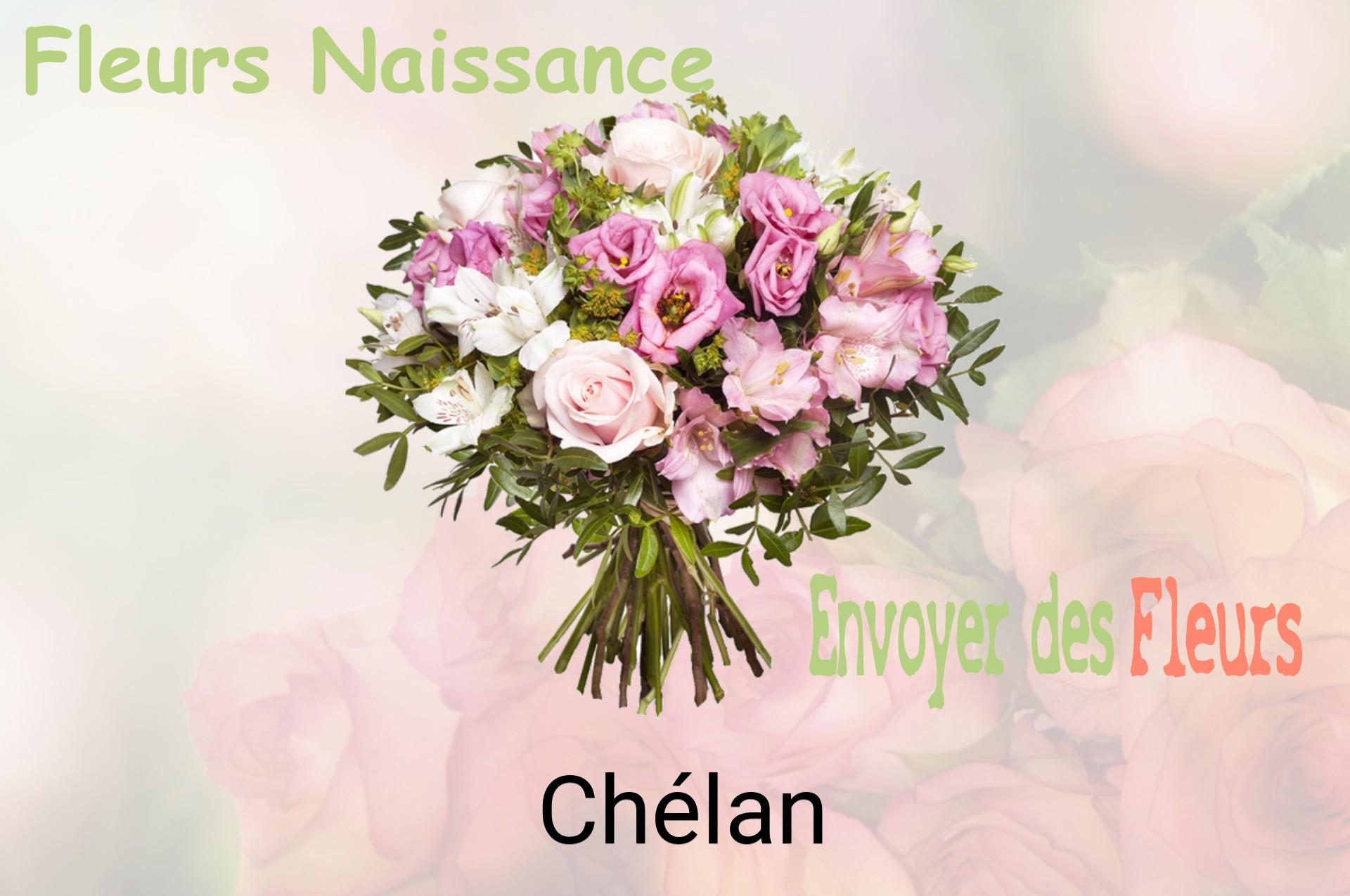 Bouquet de fleurs de naissance livré à Chélan